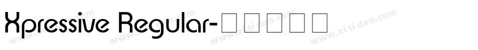 Xpressive Regular字体转换